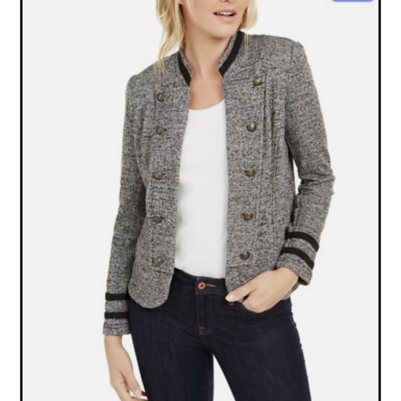 Tommy Hilfiger Jackets & Blazers - #409 Tommy Hilfiger Gray Double-Breasted Military-Inspired Blazer. Like New!